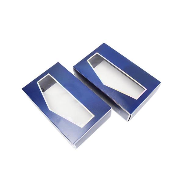 Calcetins para homens impressos Roupas íntimas Embalagem Caixa-presente com janela transparente CMYK Cor Pantone