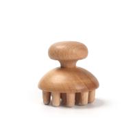 Petite couleur de bois brut de style peut être marqué au laser ou imprimé UV taille personnalisée bâton de massage en bois