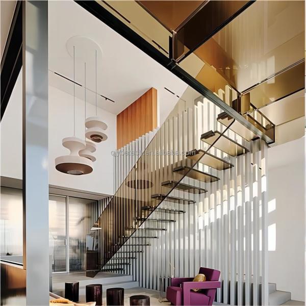 Supermercado Laminado de vidro de segurança Escalinha espiral para decoração de interiores