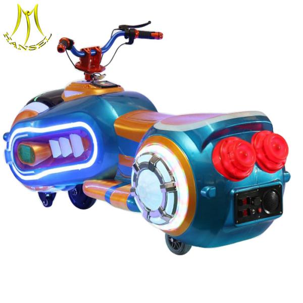 Hansel popular kids on ride toy plastic electric car amusement park rides