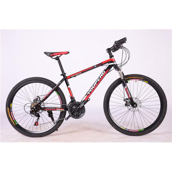 Hot sale OEM 21 speed double wall rim black hi ten steel mountain bicycle with suspension