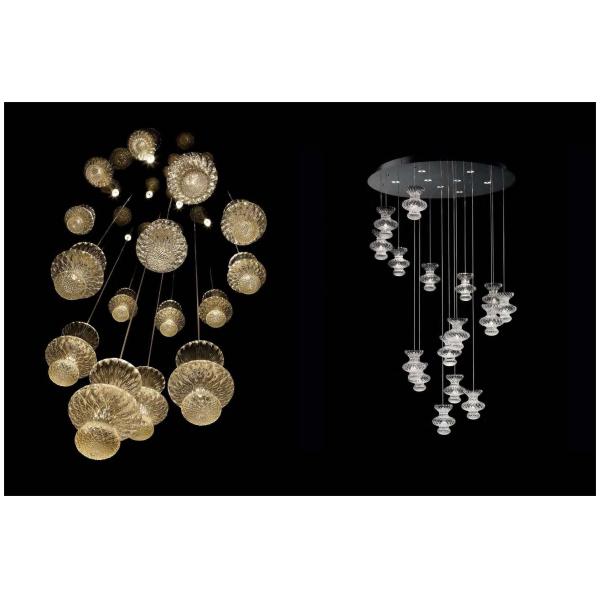 OEM ODM Современные высокие потолки люстры для высококлассных коммерческих мест