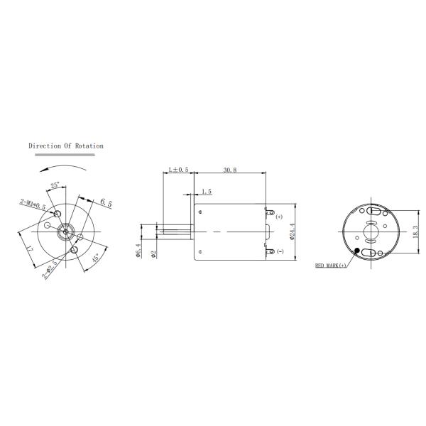 RF-370CA-22170 Motor 3V 6V Brushed Electric Motor 3000rpm-6000rpm