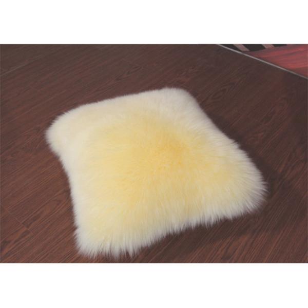 Подушка сидения Ламбсвоол домашнего автомобиля декоративная теплая с покрашенными шерстями срезанными Мерино