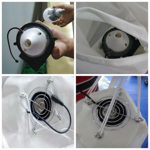 Decoración inflable de la cadena de flor/decoración ligera inflable de la etapa de la boda