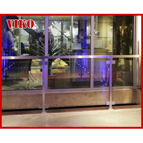 Glass Spigot For Glass Railing VH102SB GlassSpigot Tempered glass Railing 304 stainless steel UChannel Cap Handrail Clea