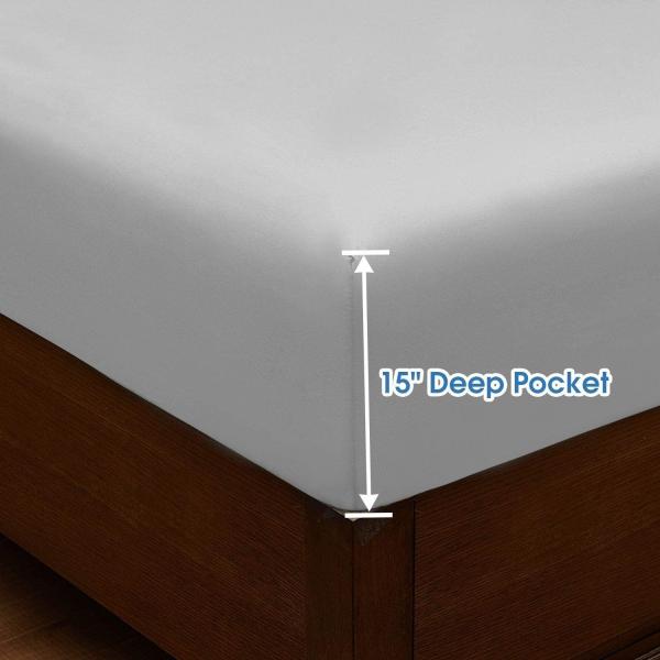 Microfiber Embroidered Sheets Set for 16