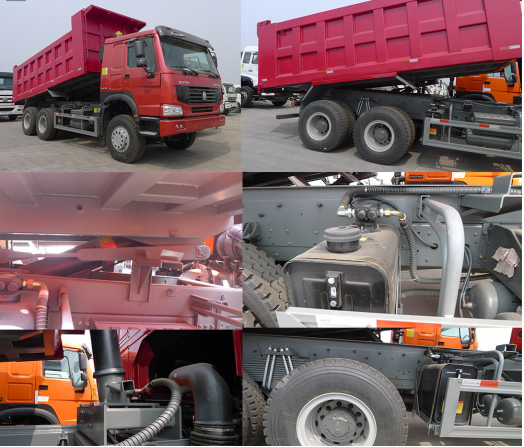 Sinotruck 40 Ton Dump Truck 6x4 336 10 Wheel Tipper Middle Lifting Or Front Lifting