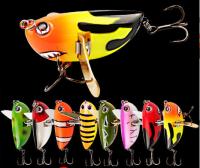 8 Cores 6cm/12,5g Os balançadores de metal isco de água flutuante Popper isco de pesca