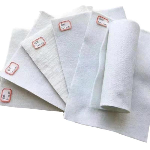 Water Conservancy Mines Geotextile Fabric Non Woven Short Fiber 100G 300g Thickness