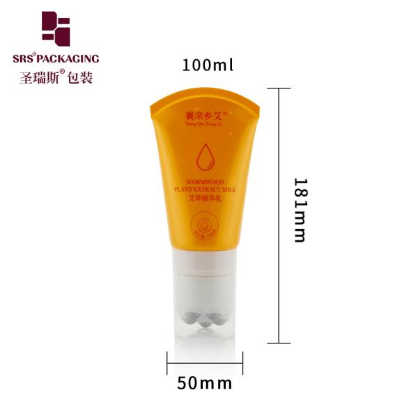 Custom PE Multiple Roller Ball Tube D50mm With Clear Cover Cap Lock System