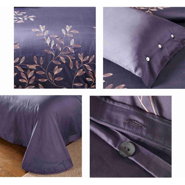 Leaf Pattern Beautiful Bedding Sets 4Pcs , 100 Percent Cotton Bedding Sets