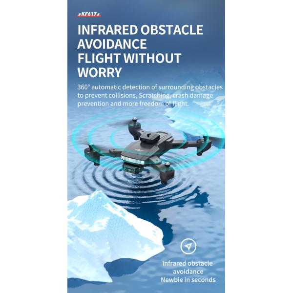 4K Dual Camera Mini Rc Drone WIFI FPV 2.4ghz Foldable Outdoor Rc Helicopter