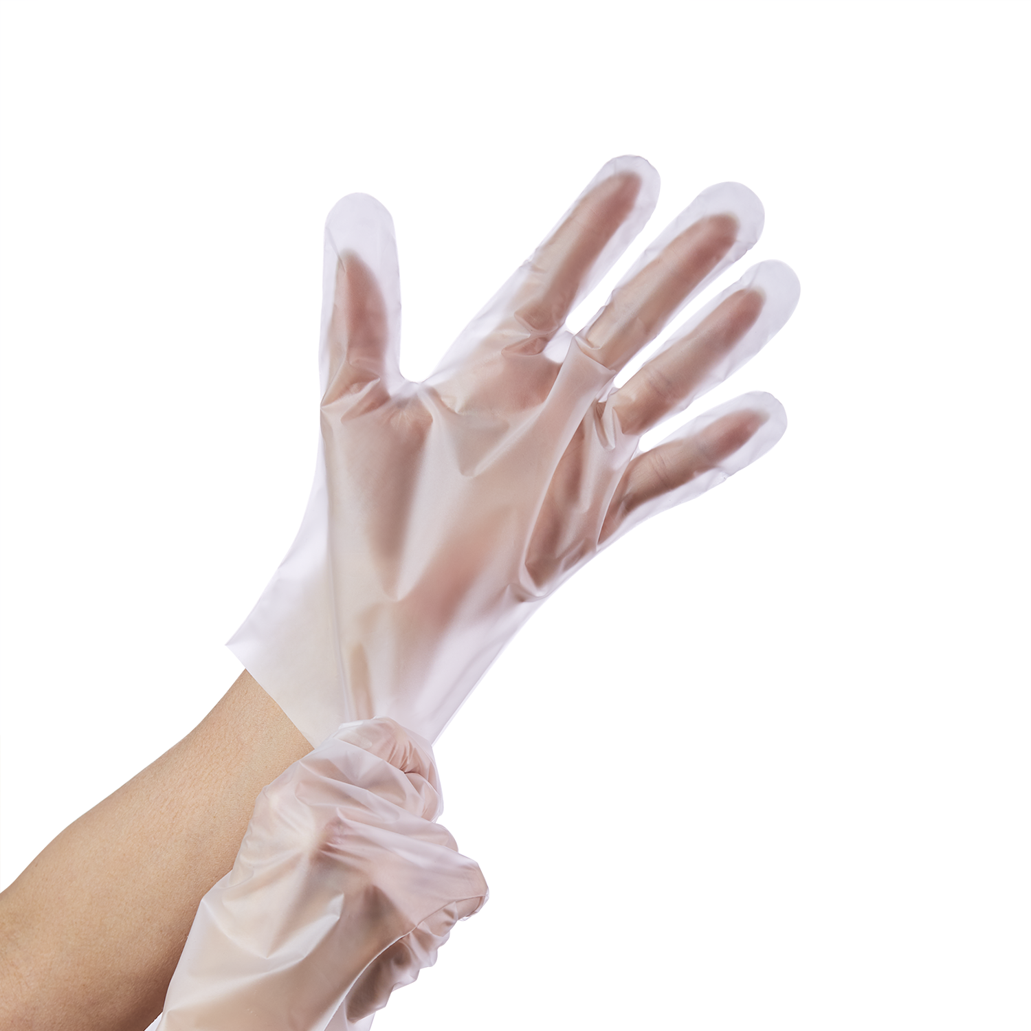 Stretchable Disposable TPE Gloves Waterproof Plastic Cleaning Gloves Chemical Resistant