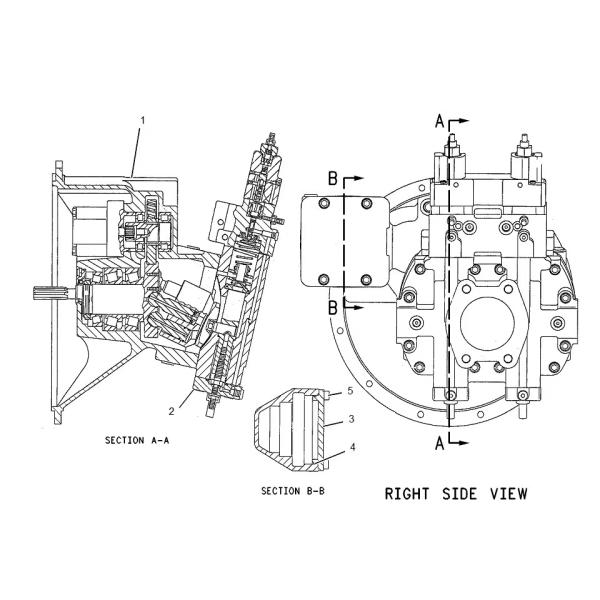 Excavator Parts 123-1993 A8VO160 Main Pump 1231993 345B 330B Hydraulic Pump