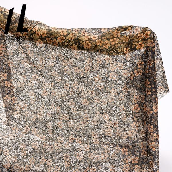 Cheap Factory Price Light Weight Tulle Fabric 3D Flower Lace Embroidered Cloth Printed Fabric For Dress