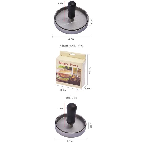 Meat Poultry Tools Durable Non-Stick Manual Meat Patty Press Mold for Hamburger Maker