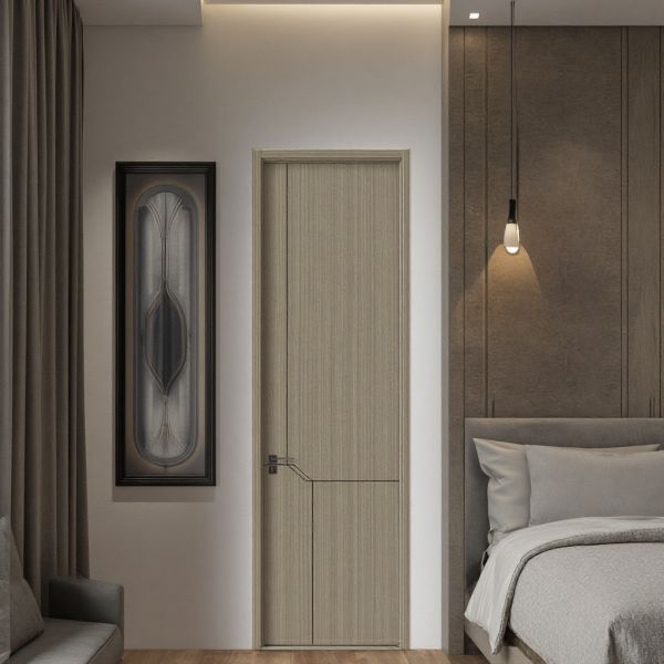 Solid Wood Durable Simple Modern Interior Doors For Bathroom Bedroom