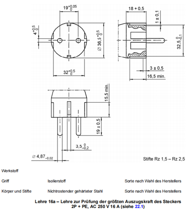 DIN VDE 0620-1 Max. And Min. Withdrawal Force Test Equipment For Plug & Socket‑outlet