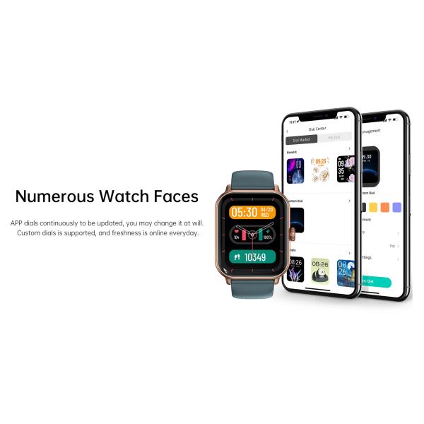 Waterproof BT Calling Smartwatch 220mm Band Length For Women