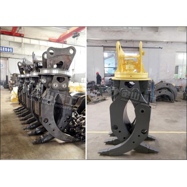 CE Approved Rotary Hydraulic Wood Grapple For Hitachi ZX230 ZX210 Excavator