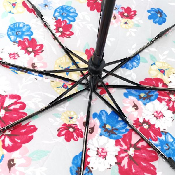 Attractive Flower Printing 3 Compact Auto Open And Close Umbrella With Oil Cloth