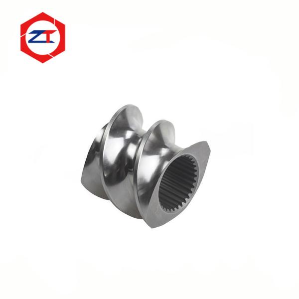 Bimetallic Twin Screw Extruder Screw Elements Tungsten Carbide Coating Prawn Feed Machine