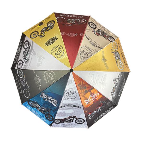 American Style Design Vinyl Umbrella with Heat Transfer Color and Customized LOGO