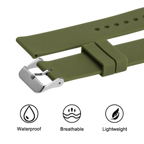 Ремешок для часов OEM TPU, водоустойчивые ремешки 18 20 22 24MM