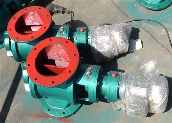 Cast Iron Electric Rotary Airlock Valve Under The Cyclone Dust Collector