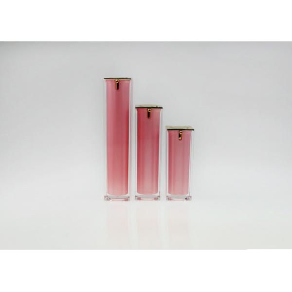 Las botellas cosméticas privadas de aire blancas transparentes adelgazan 50ml vacío claro para la crema de la loción