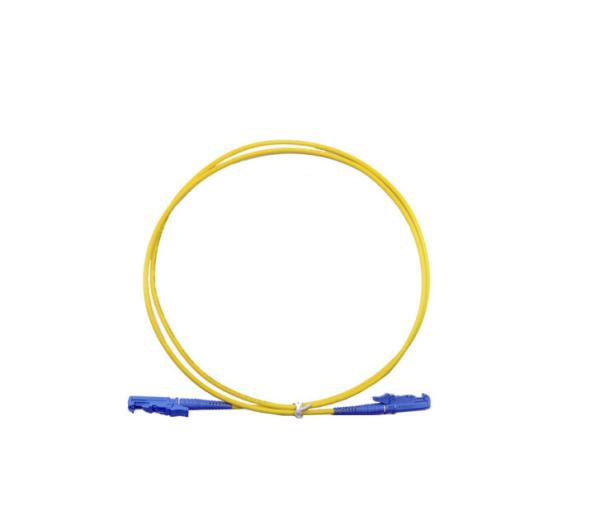 E2000 UPC Fiber Optic Patch Cord Types Plastic Cap Simplex Single Mode 2.0 Diamter