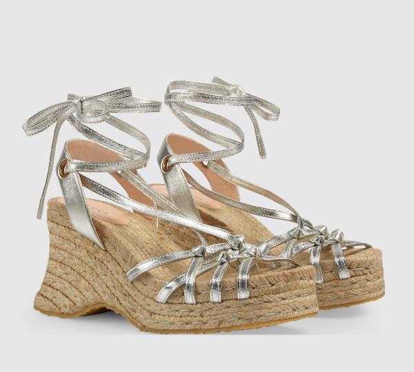 Straw ODM Womens Wedge Heeled Shoes Lace Up High Heels Wedges Platform Sandals