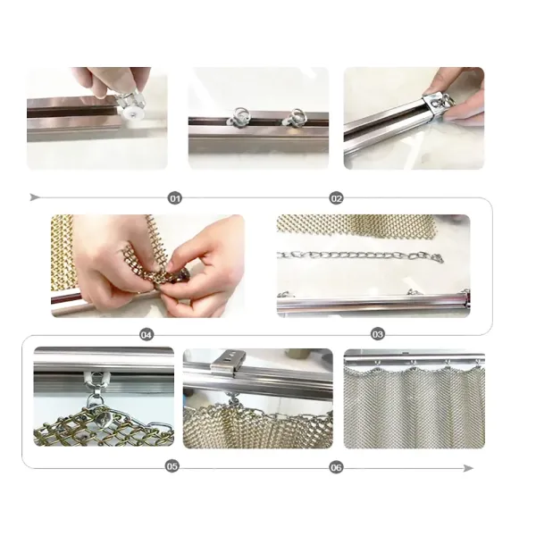 Coil Drapery Wire Mesh Metal Mesh Curtain Decorative Wire Mesh