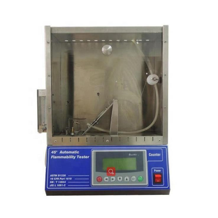 45 Degree Flammability Tester Best Textile Testing Equipment For Quality Control In Fabrics