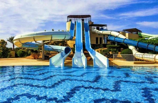 Kids Aqua Amusement Park Equipment Swimming Pool Fiberglass Water Slide