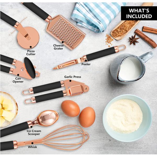 CIQ Stainless Steel Kitchen Utensil Sets Antirust Antibacterial Antideformation