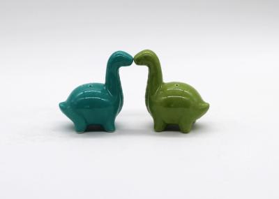 Modern Tableware Ceramic Salt And Pepper Shakers / Dinosaur Salt And Pepper Shakers