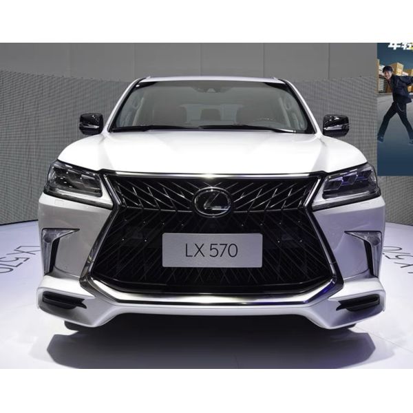 OEM Car Bumper Upgrade to 2016 TRD Model Grill Front Lip Fog Lamp Front Bumper for Lexus LX570 2008-
