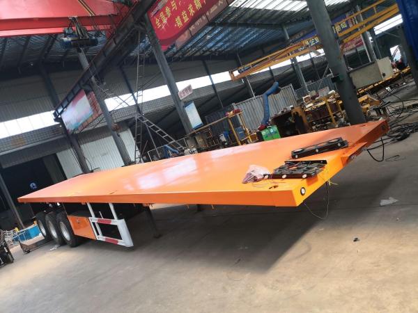 Steel Flatbed 40feet 50 Ton Container Shipping Semi Trailer Transport Truck Trailer