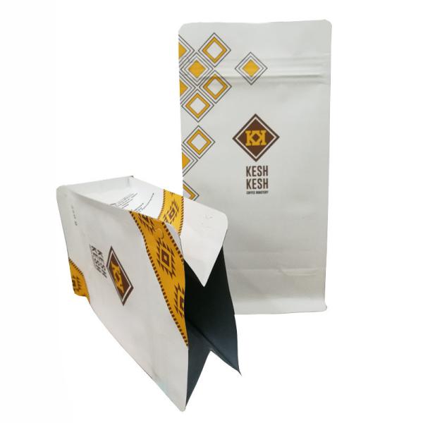 500g Aluminum Foil Gravure printing plastic coffee packaging bag with zipper