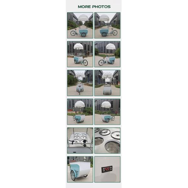220V/110V Gelato Cart with Bike Support Customization and Voltage