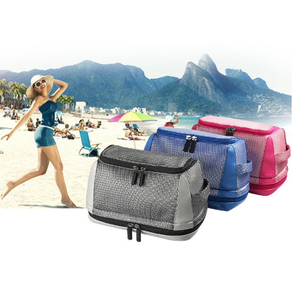 Multi - Functional Waterproof Wash Bag Indulgent With Two Separate Zip Pockets