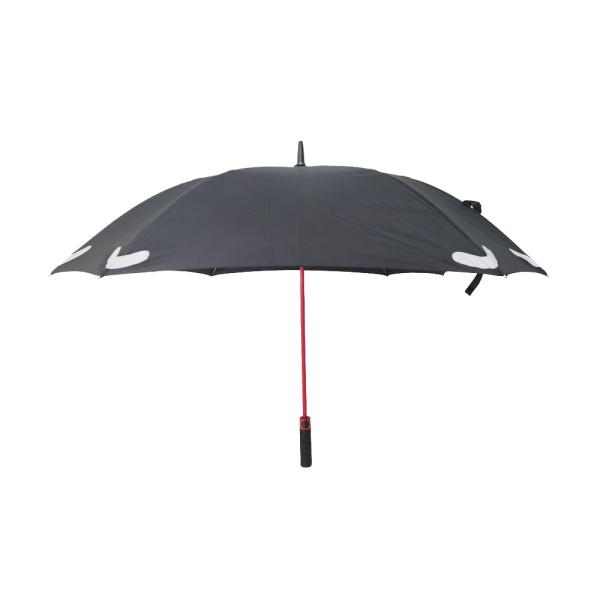 Durable Square Red Color Frame Windproof Golf Umbrellas With Reflective Logo Print