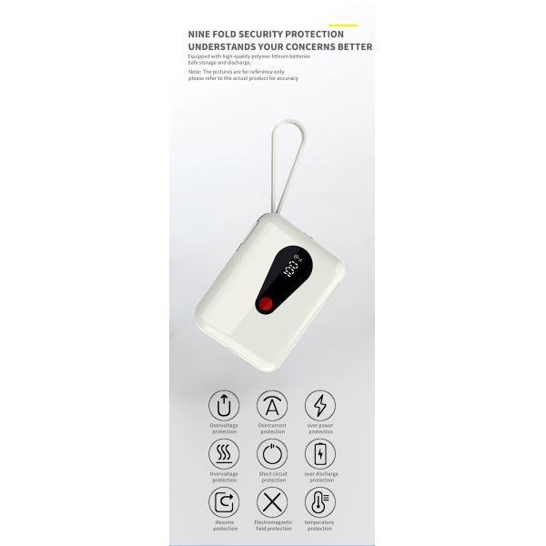 Compact Li Polymer Power Bank 10000mah With ABS PC Material And Customizable Logo