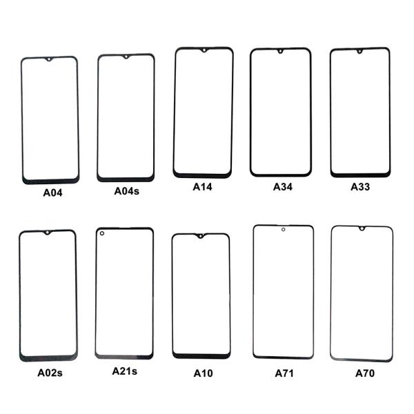 Oca Front Glass for Samsung A04 A04s A14 A34 A33 A02s A21s A10 A71 A70 Compatible 100% Tested