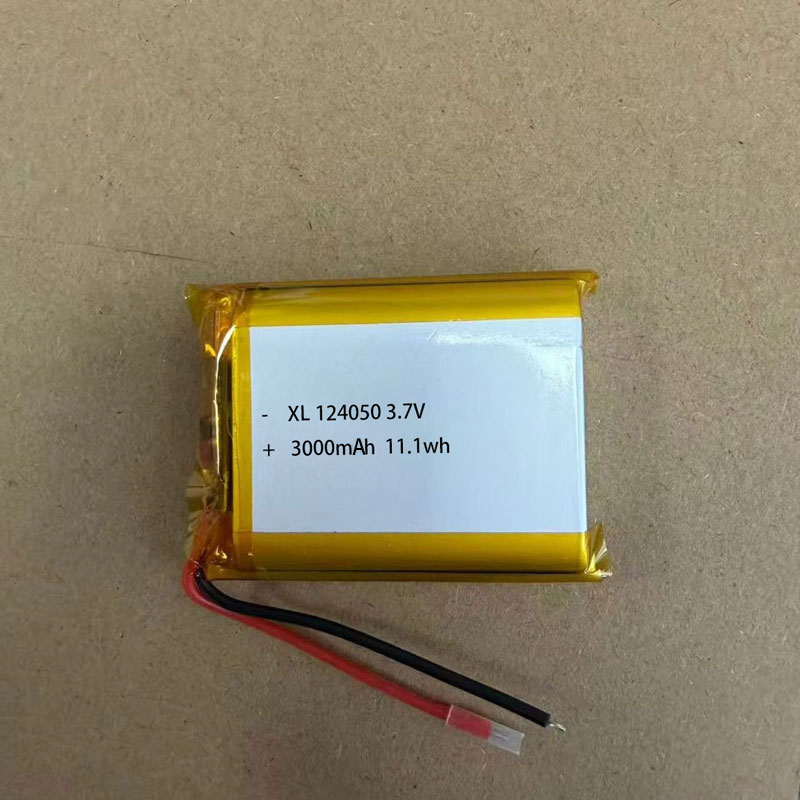 124050 Rechargeable Lithium Polymer Battery 3.7V 3000mAh Li-Po Cell for Electric Toys and Hand Warmers