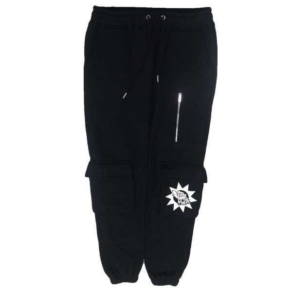 Streetwear Heavyweight Stacked Men'S Pants & Trousers Custom Plus Size Zipper Decorative Print Flare Sweat Pant Men