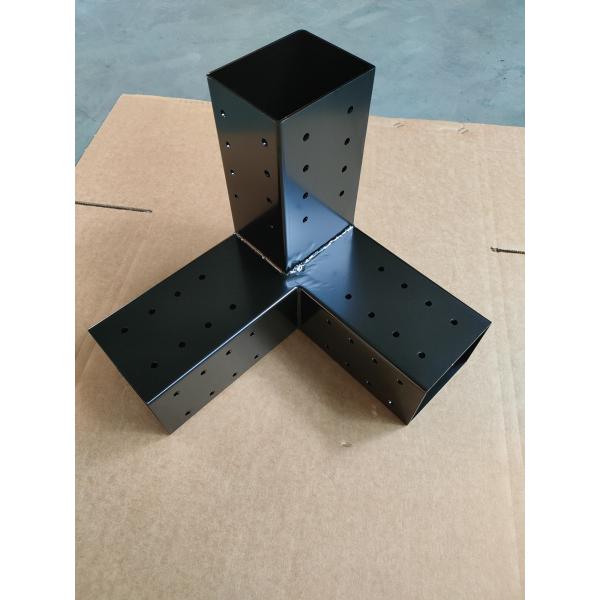 Standard Awning Post Support Wood Connector Extension Steel Pergola Rafter Bracket Single-side