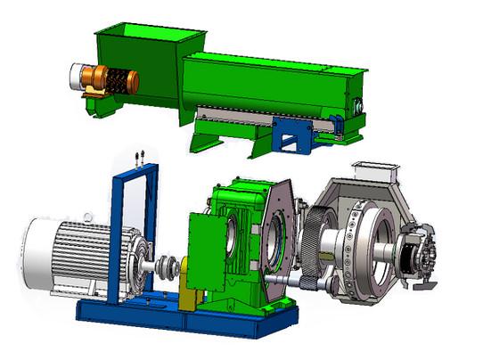 Bamboo Wood Waste Sawdust Flat Die Pellet Mill Making Machine for Boiler Energy
